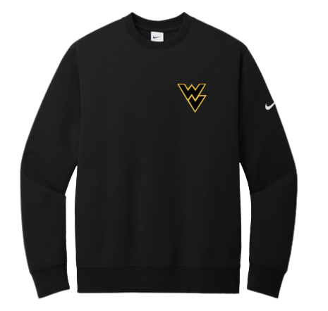 Nike Club Fleece Sleeve Swoosh Crew LC Design