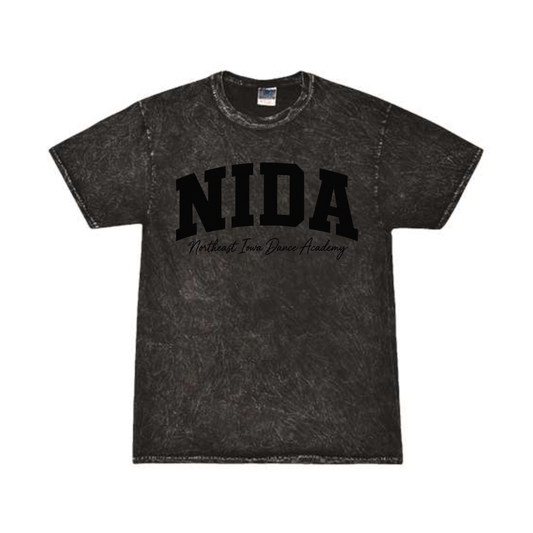 NIDA Acid Wash Tee - Colortone (Black Acid Wash)