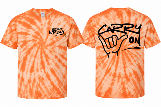 Tie-Dye 1000 T-Shirt - Spider Orange