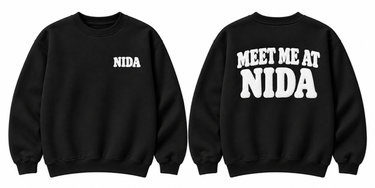 NIDA Puff Print Crewneck - Gildan Softstyle (SF000)