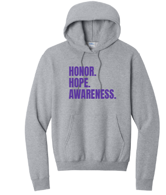 Port & Co™ Core Fleece Pullover Hooded Sweatshirt- Honor. Hope. Awareness