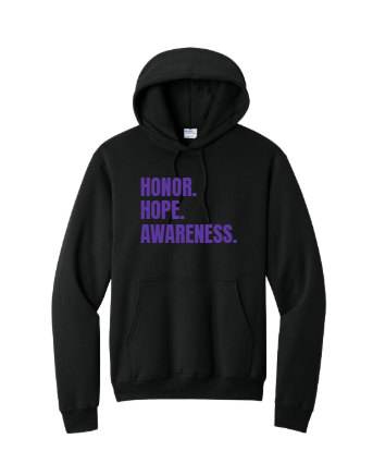 Port & Co™ Core Fleece Pullover Hooded Sweatshirt- Honor. Hope. Awareness