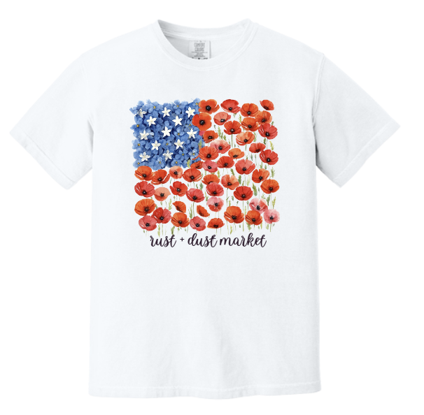 Flower Comfort Colors® Youth Heavyweight Ring Spun Tee